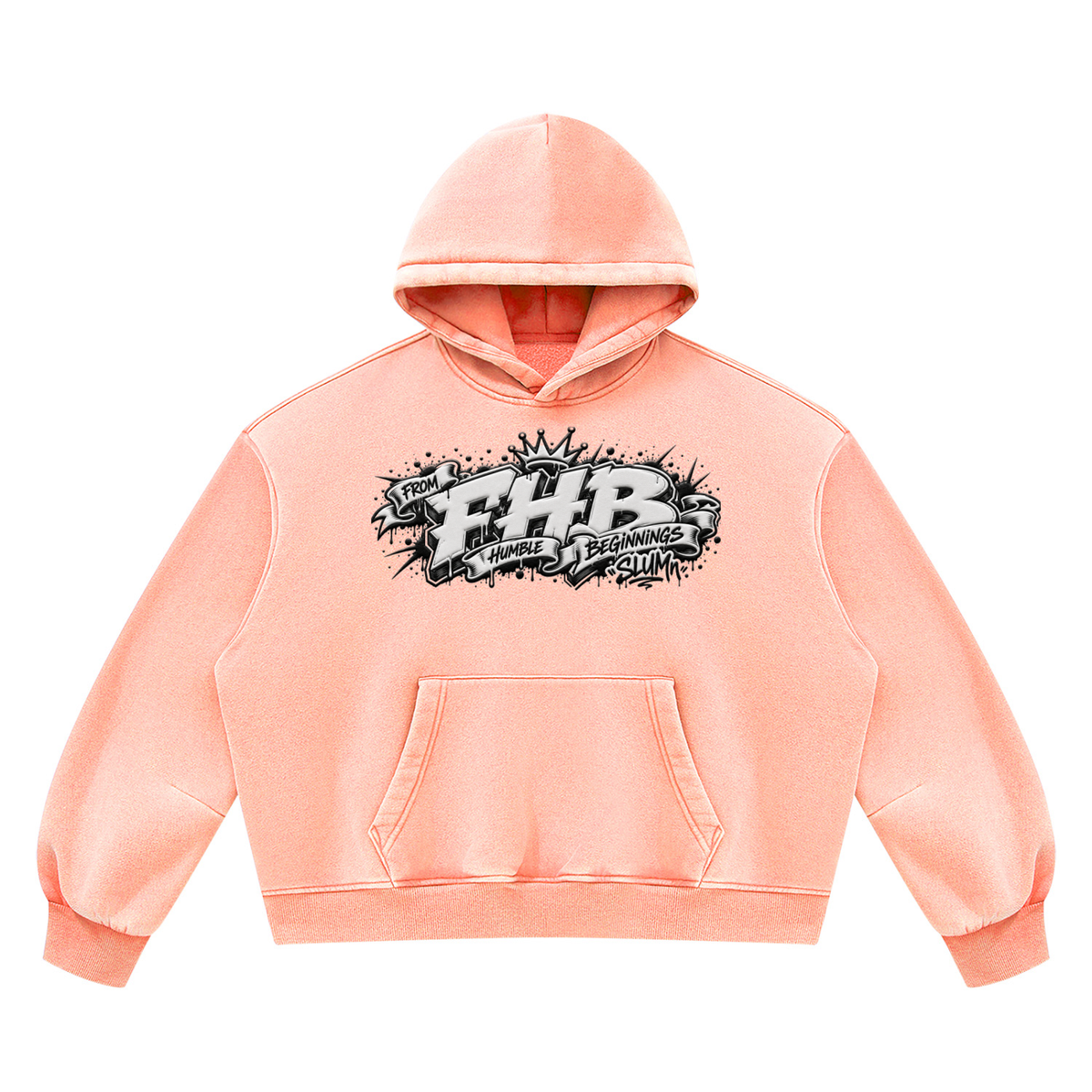 SLUMn FHB Vintage Wash Boxy Fleece Hoodie