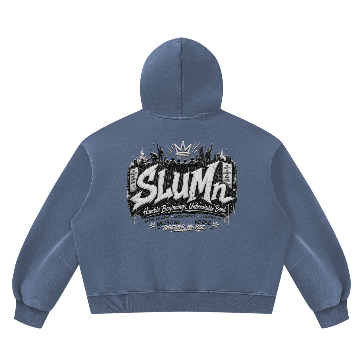 SLUMn FHB Vintage Wash Boxy Fleece Hoodie
