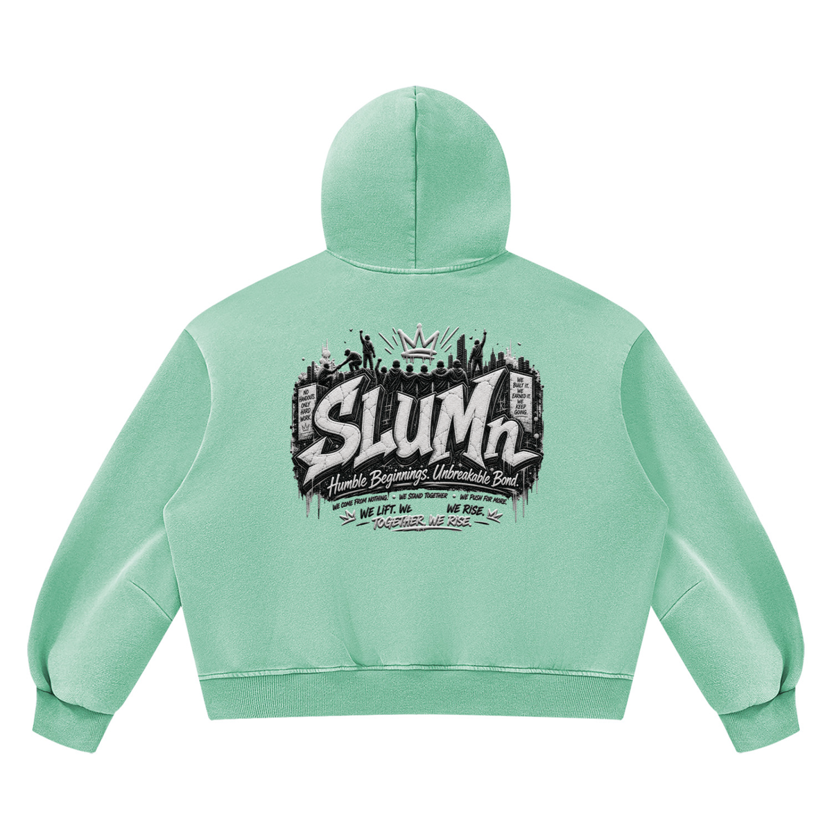 SLUMn FHB Vintage Wash Boxy Fleece Hoodie