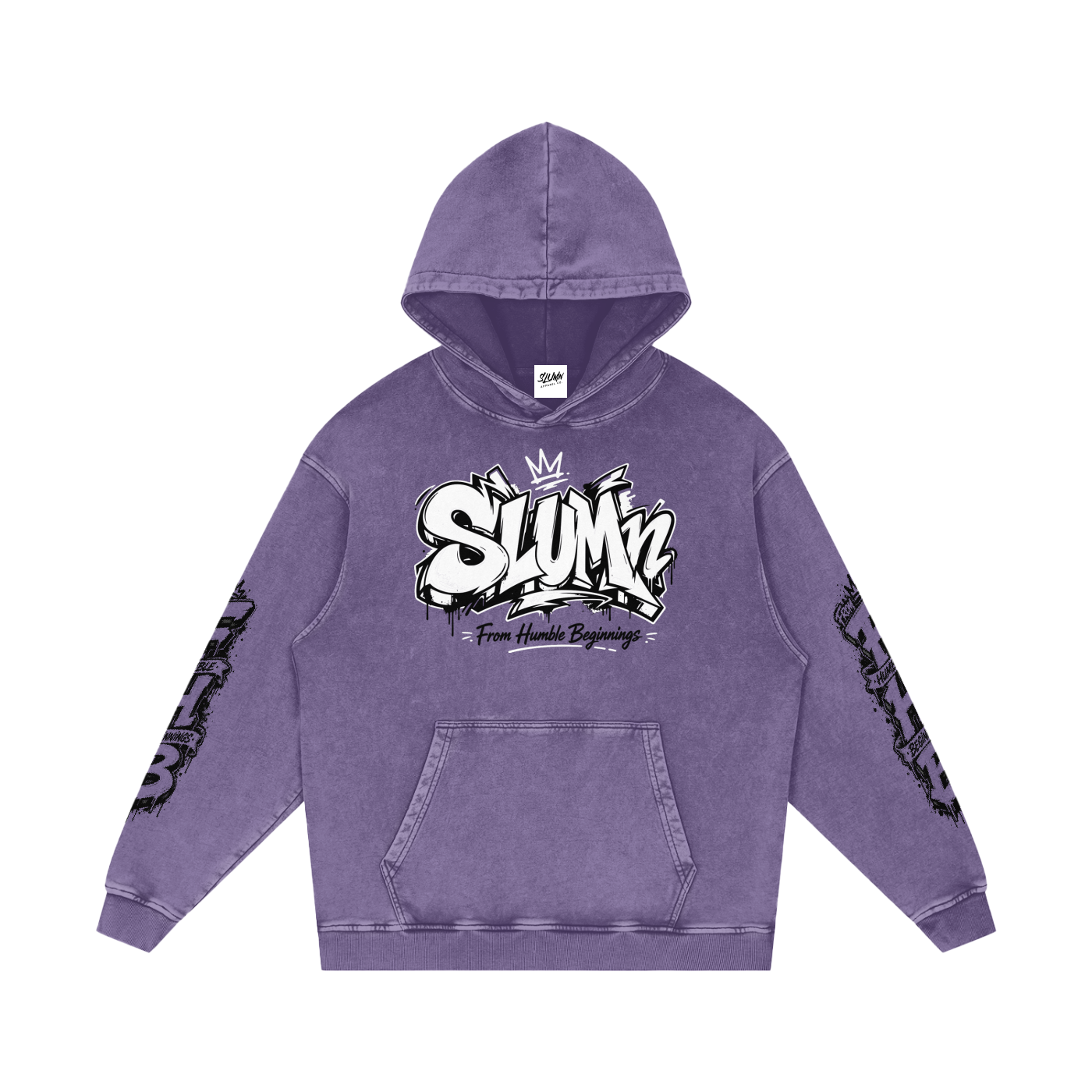 SLUMn 'From Humble Beginnings' Snow Washed Hoodie