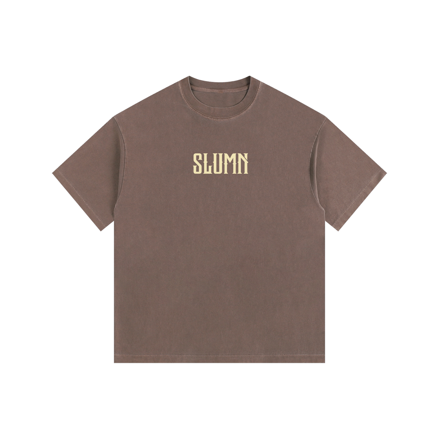 SLUMn built from nothing Vintage Washed Oversized Cotton Tee - Premium Heavyweight 260gsm