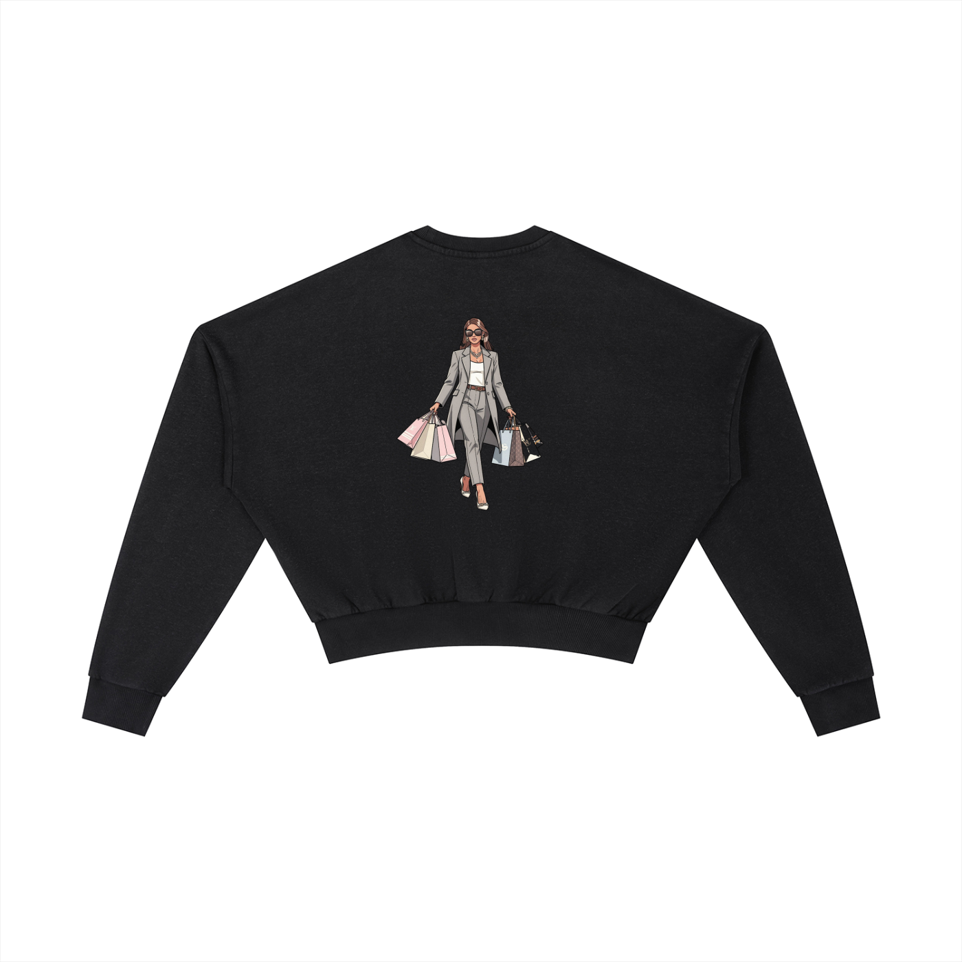 SLUMN shopping Vintage Washed Heavyweight Cropped Sweatshirt