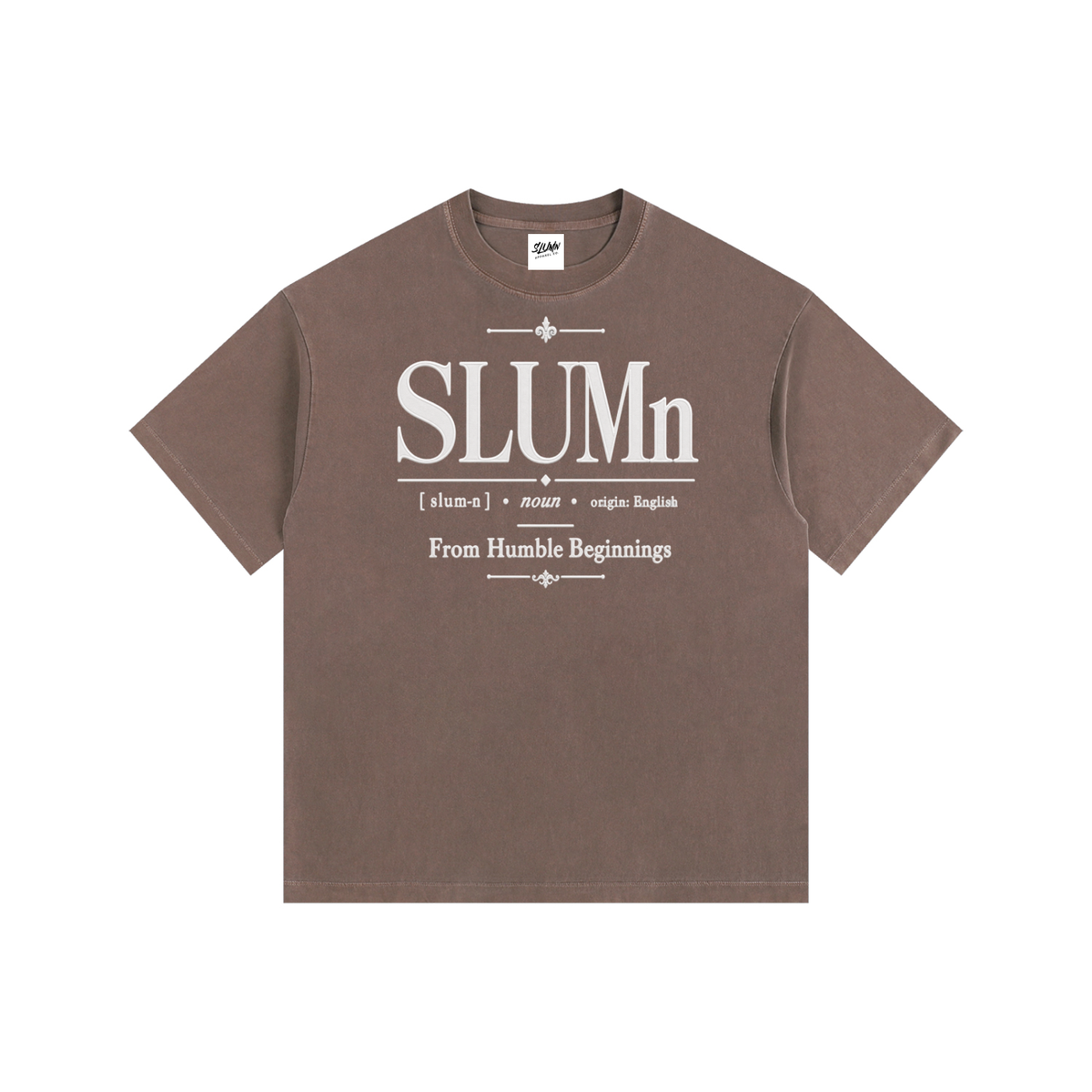 SLUMn Definition Tee — Vintage Washed Oversized Cotton T-Shirt