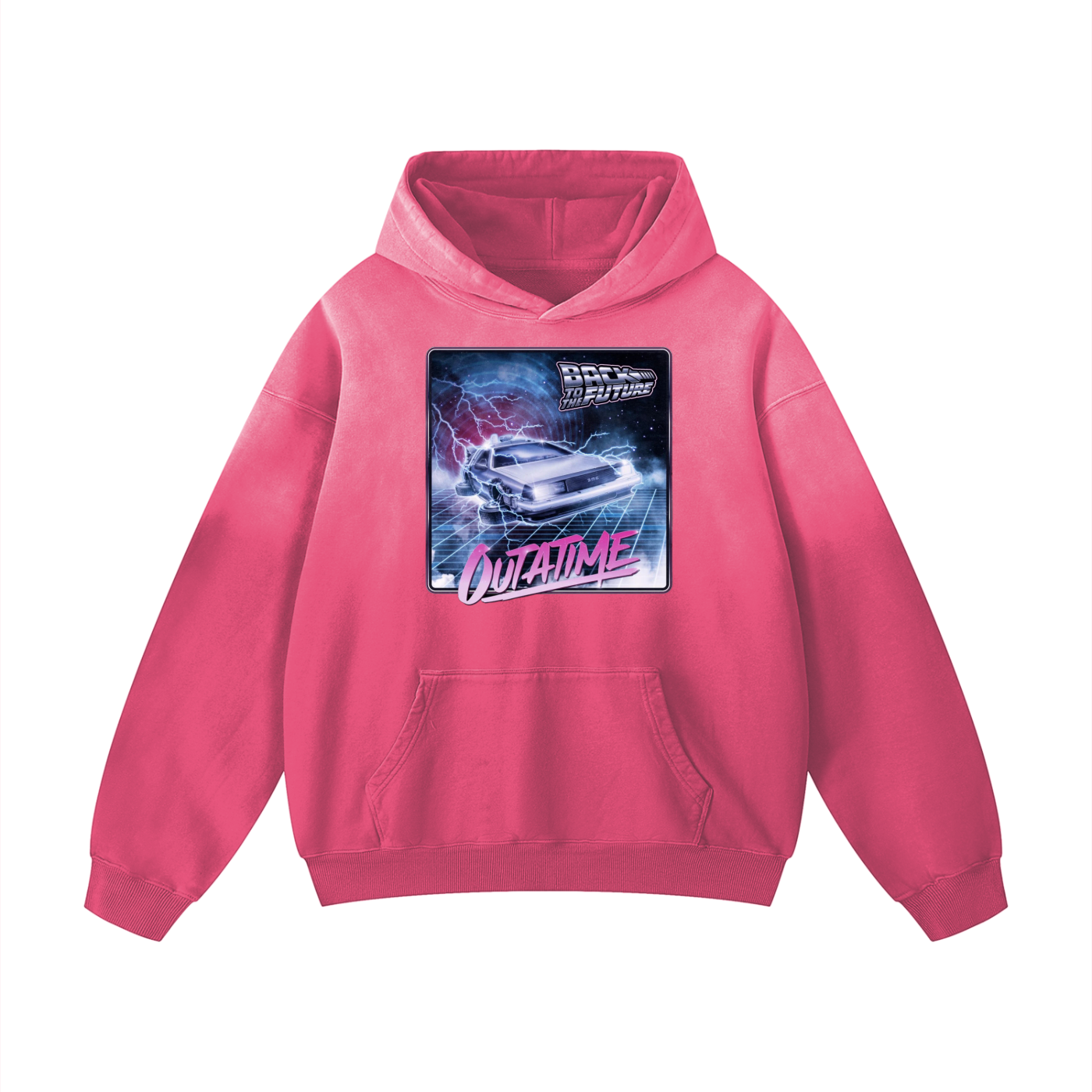 Retro Car Heavyweight Sunfade Oversized Hoodie