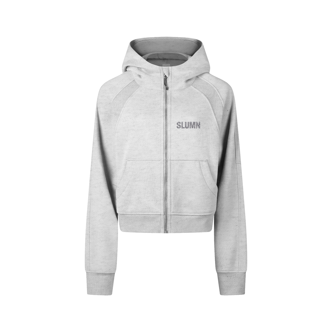 SLUMn Cropped Zip-Through Hoodie