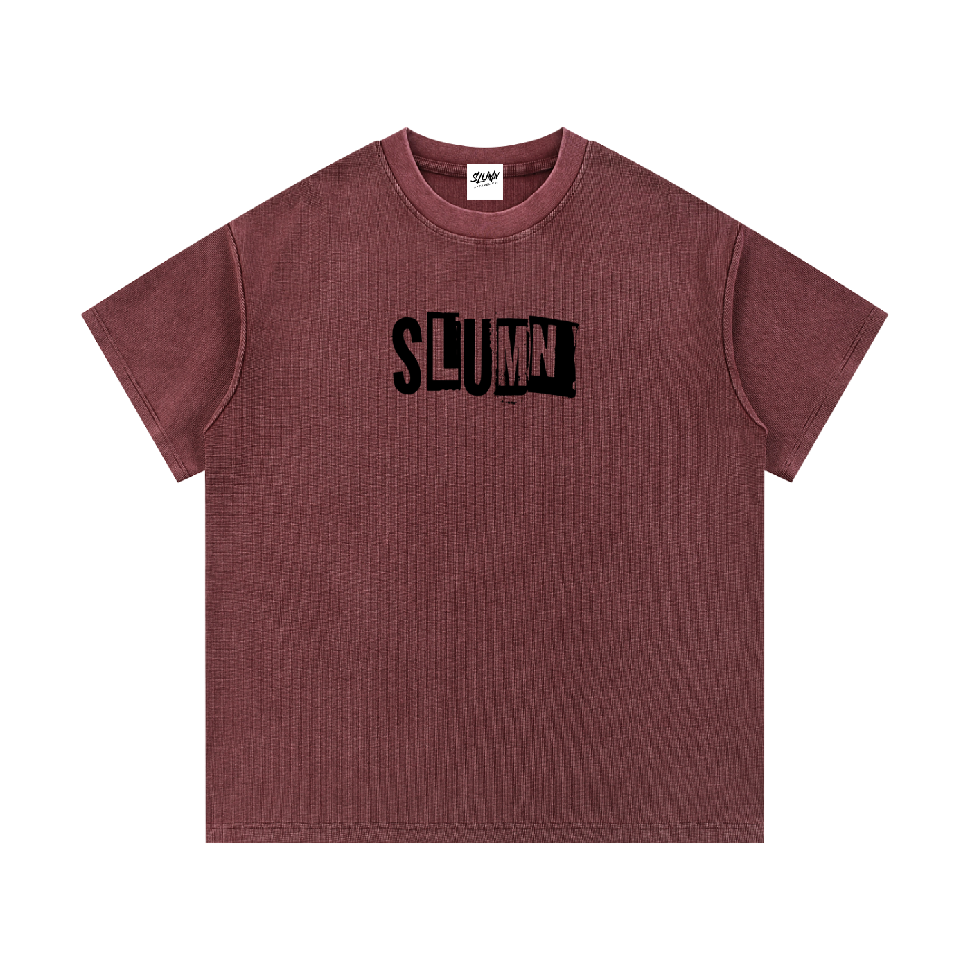 SLUMn Mineral Wash Waffle Knit T-Shirt
