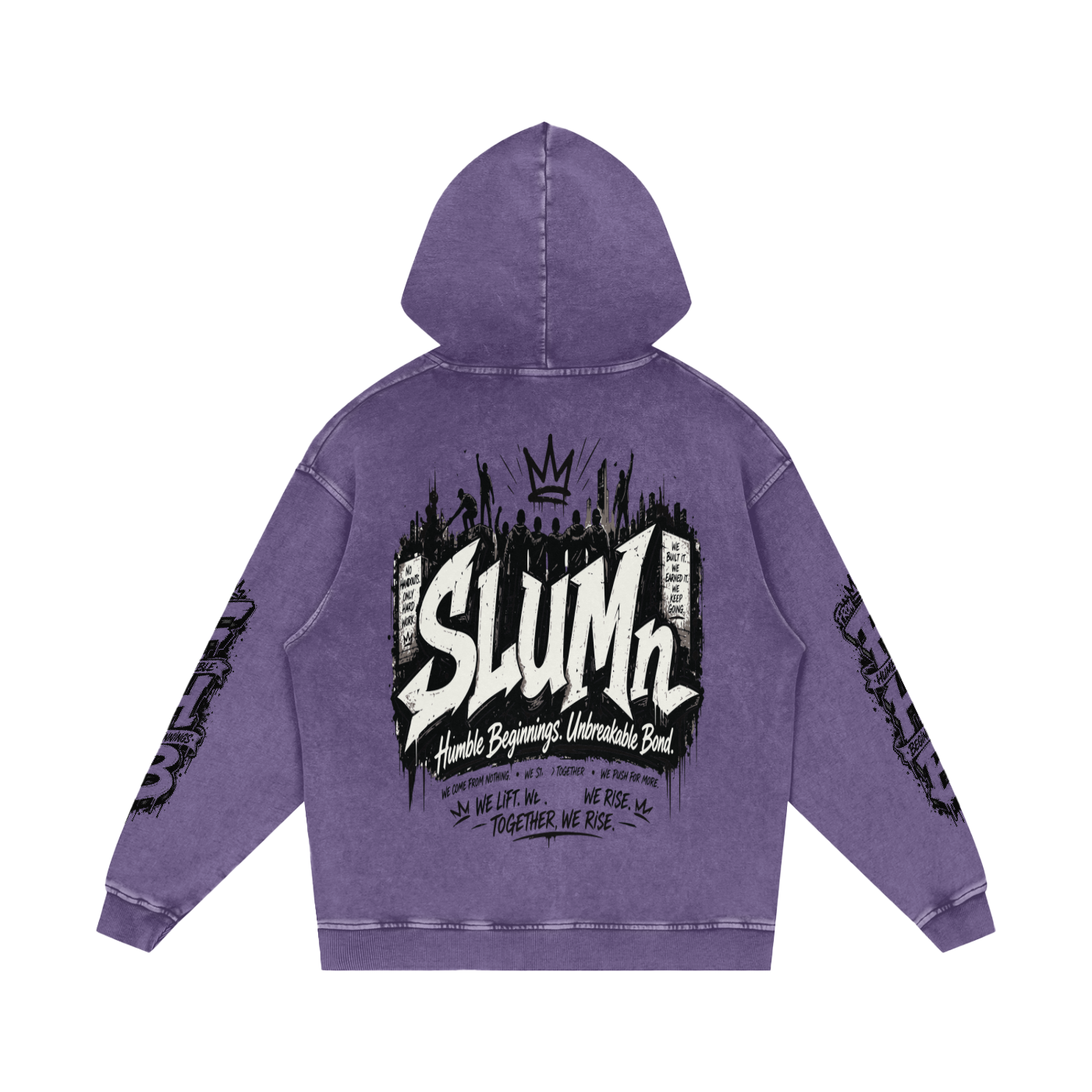 SLUMn 'From Humble Beginnings' Snow Washed Hoodie