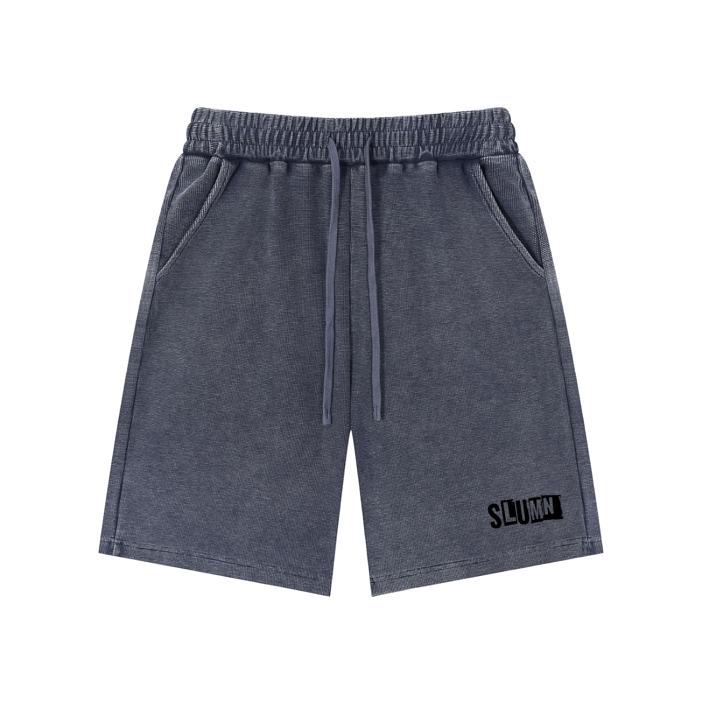 SLUMn Mineral Wash Waffle Knit Shorts