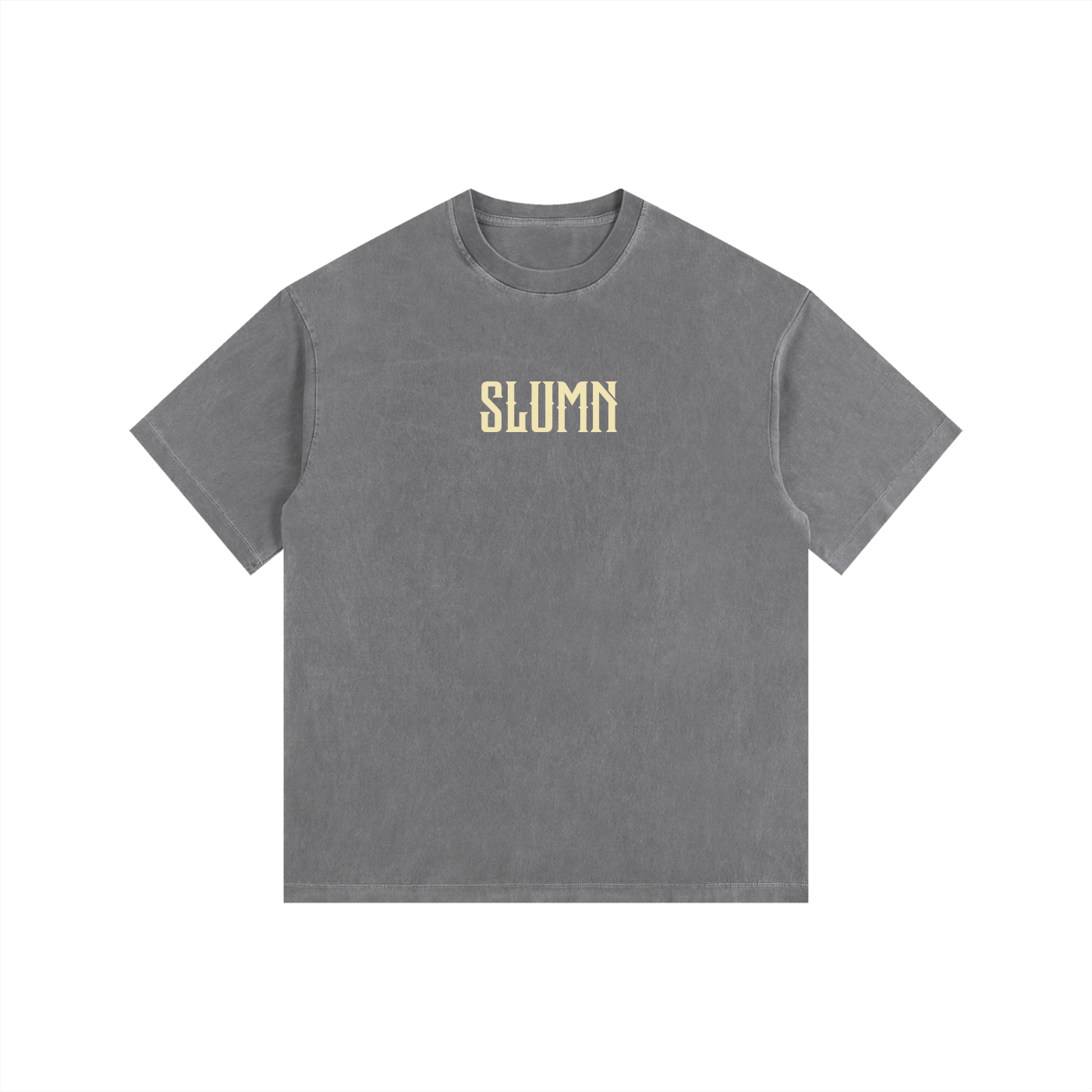 SLUMn built from nothing Vintage Washed Oversized Cotton Tee - Premium Heavyweight 260gsm