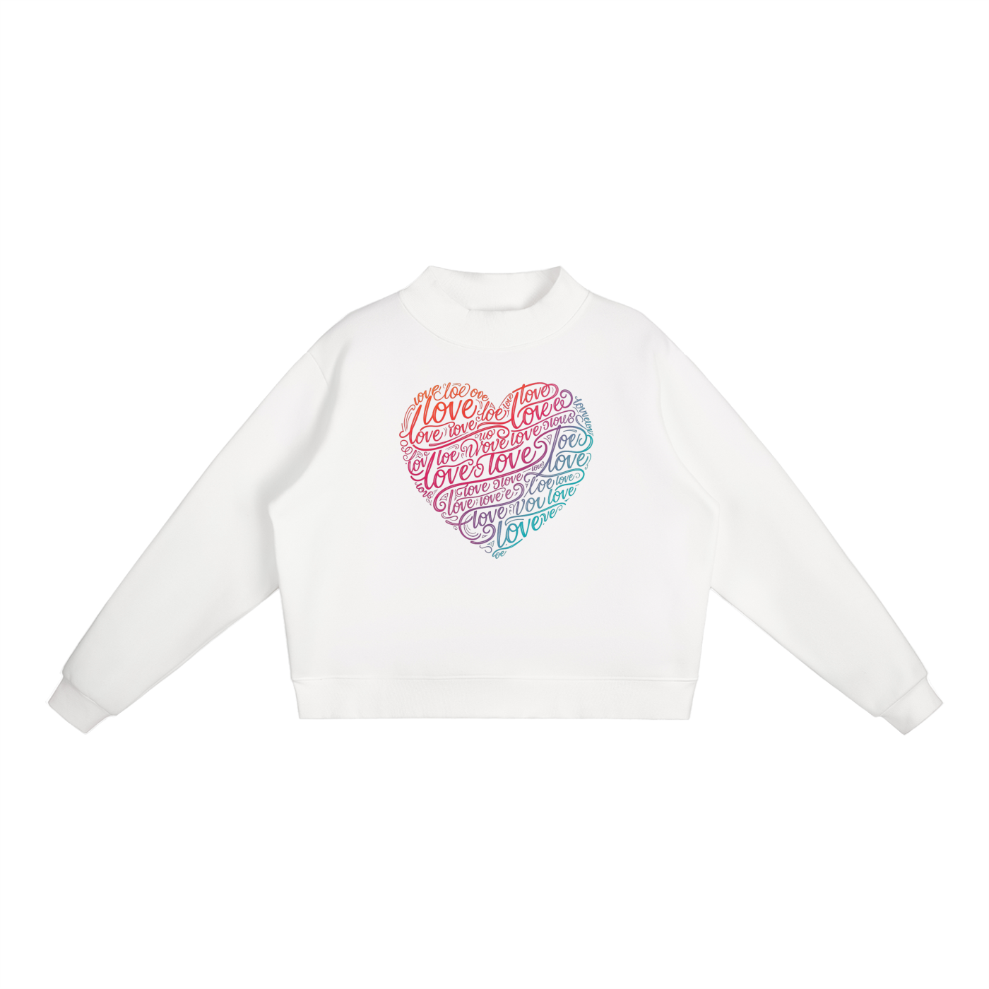 SLUMn Heart 3 Essential Fleece Mock-Neck Crew