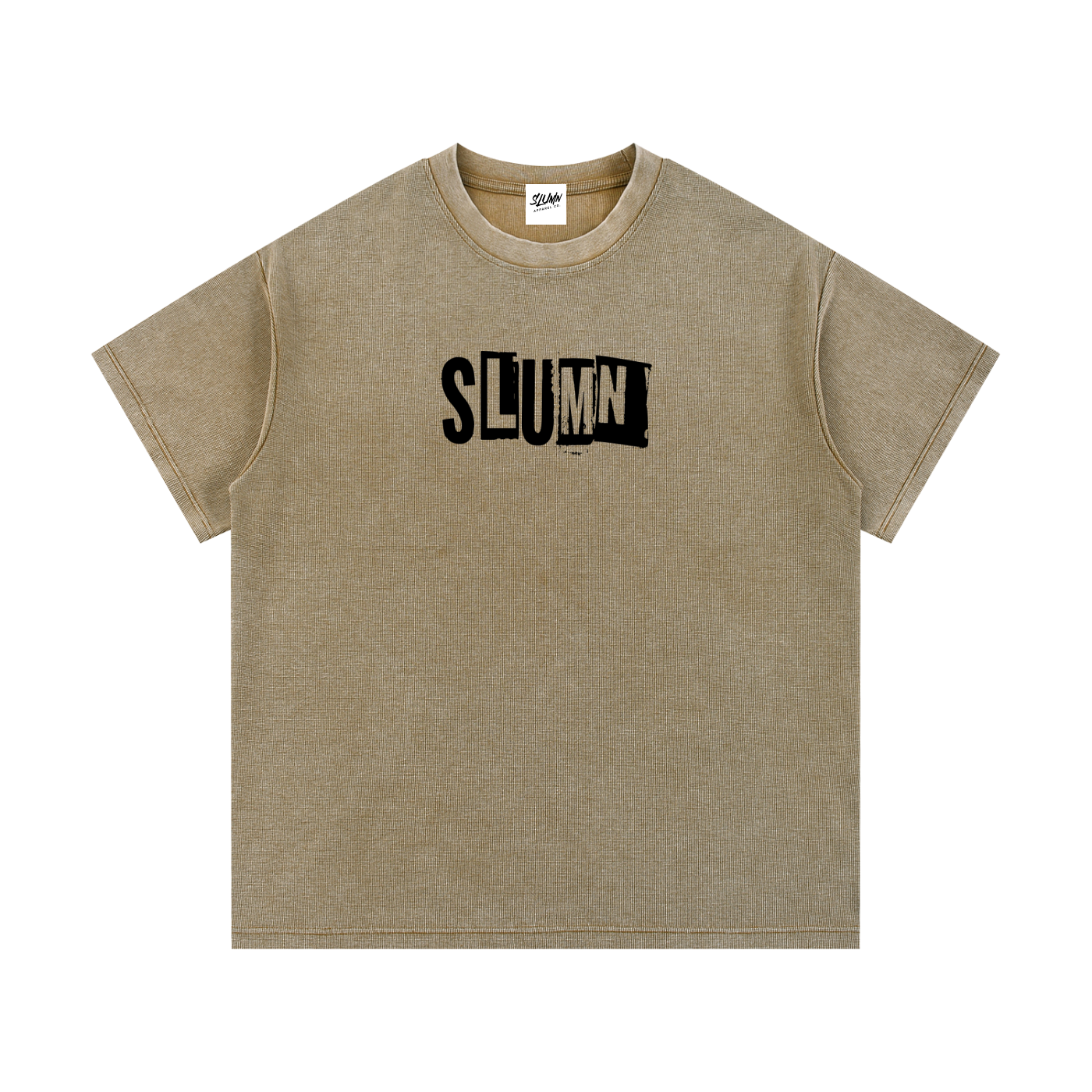 SLUMn Mineral Wash Waffle Knit T-Shirt