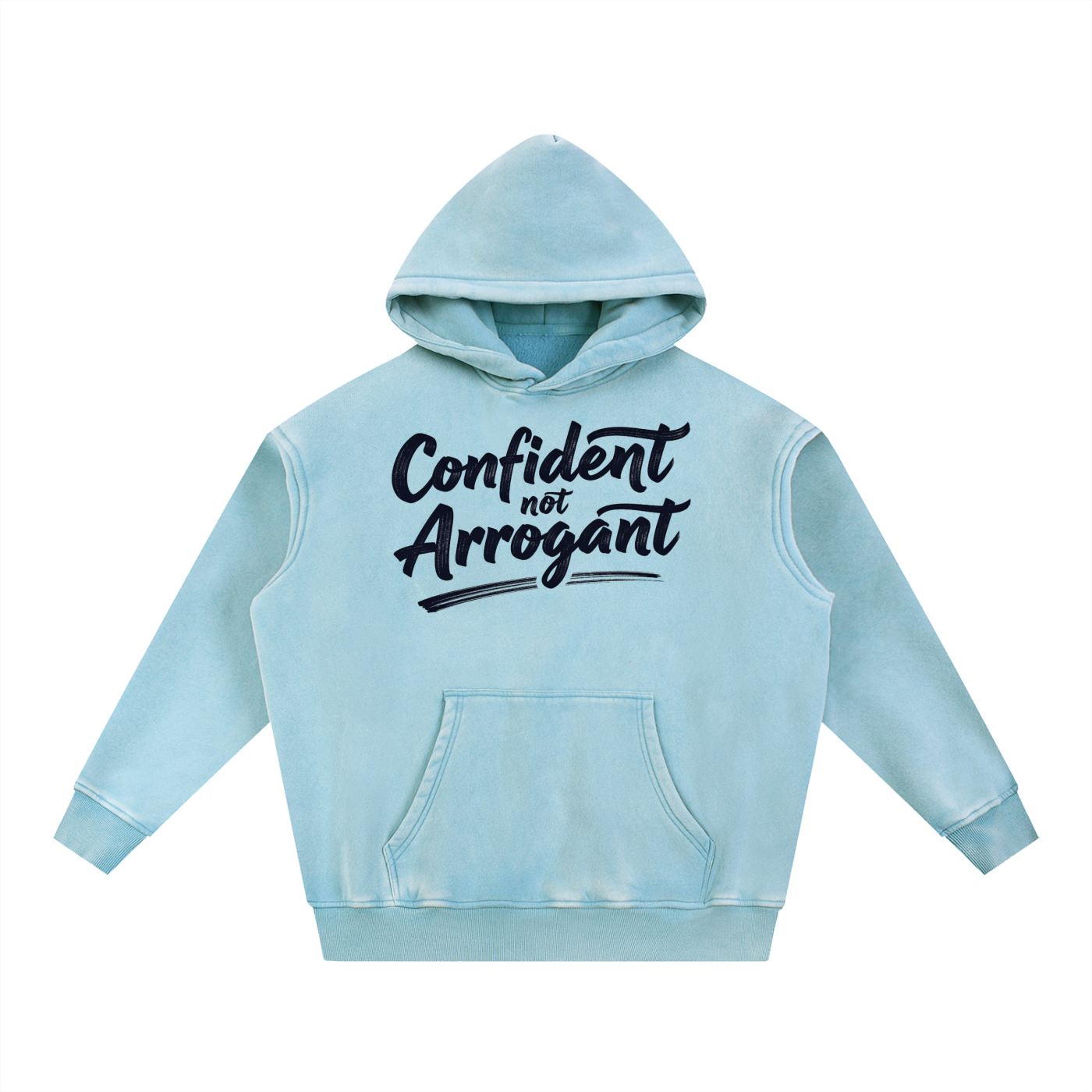 Snow Wash Fleece Oversize Hoodie