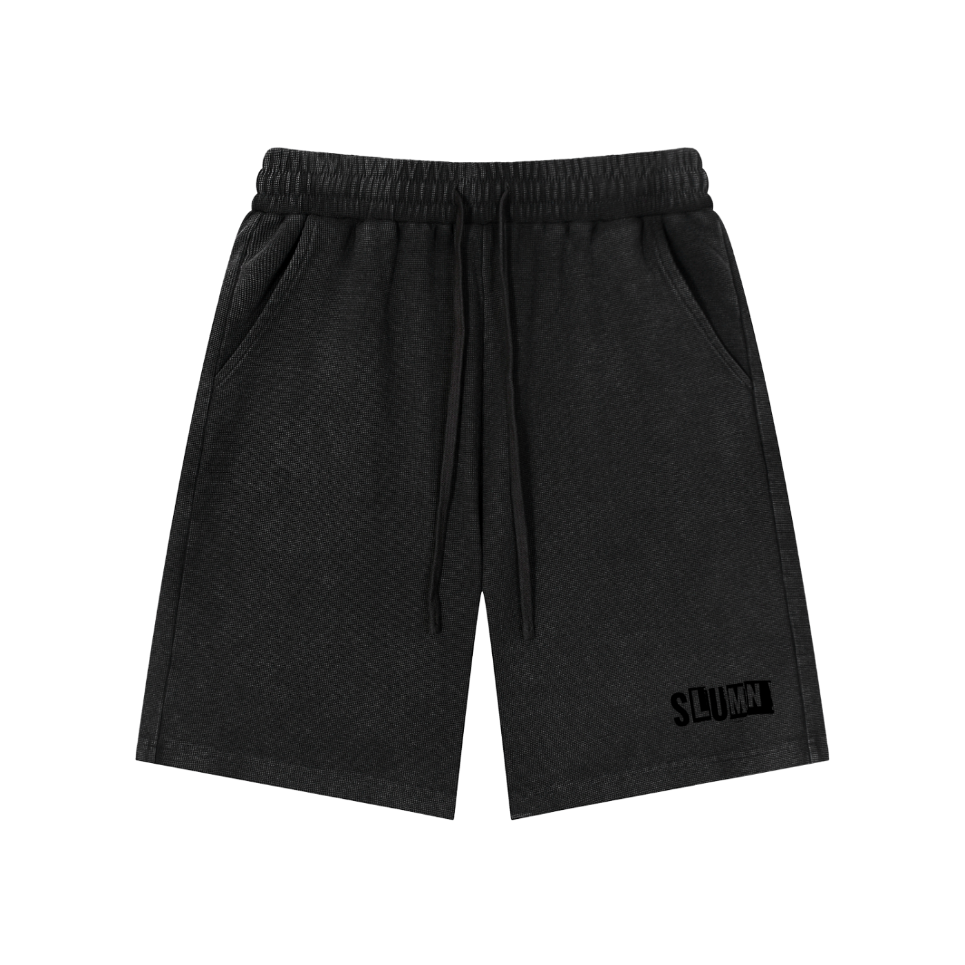 SLUMn Mineral Wash Waffle Knit Shorts