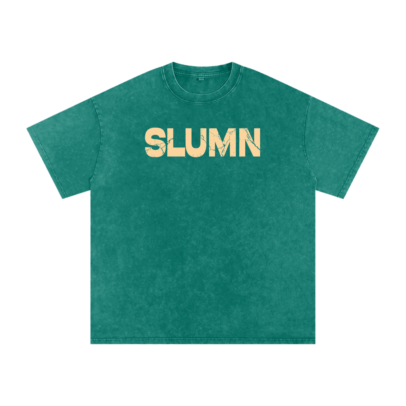 SLUMn Built Different Snow Washed Oversized Cotton T-Shirt