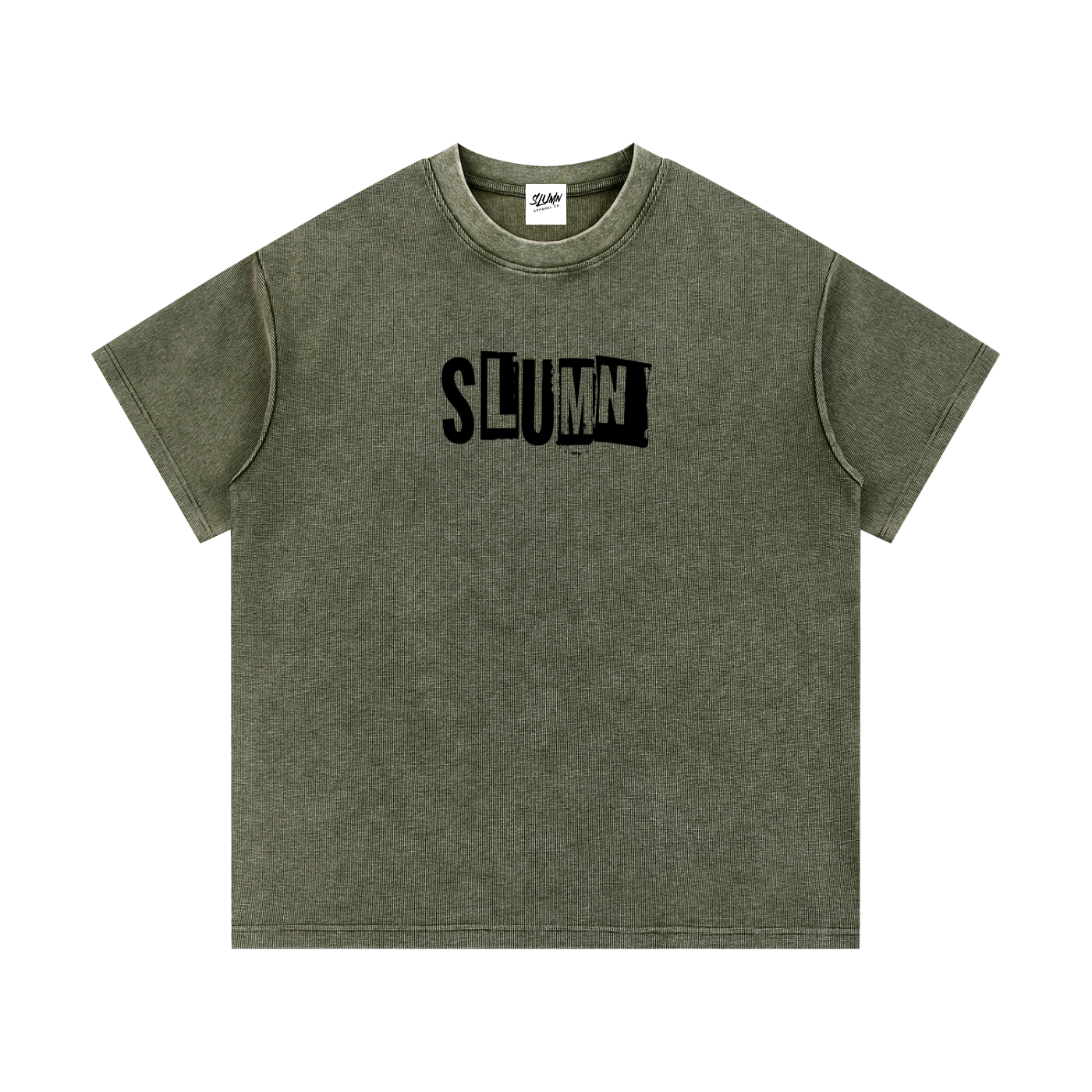 SLUMn Mineral Wash Waffle Knit T-Shirt