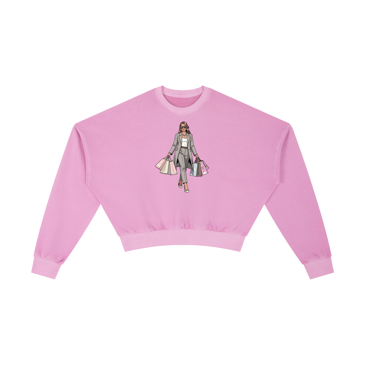 SLUMn Shopping Vintage Washed Heavyweight Cropped Sweatshirt