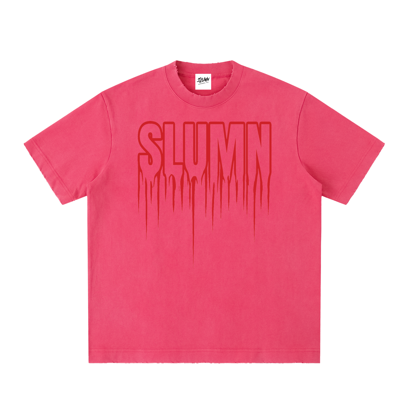 SLUMn Drip Heavyweight Vintage Wash Frayed Tee