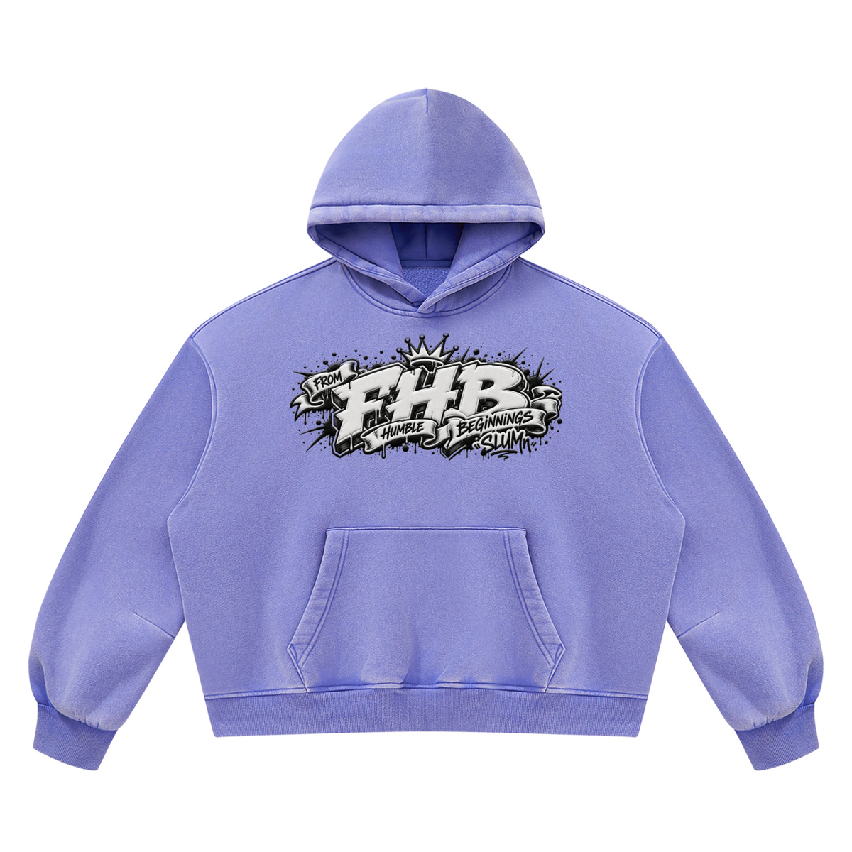 SLUMn FHB Vintage Wash Boxy Fleece Hoodie
