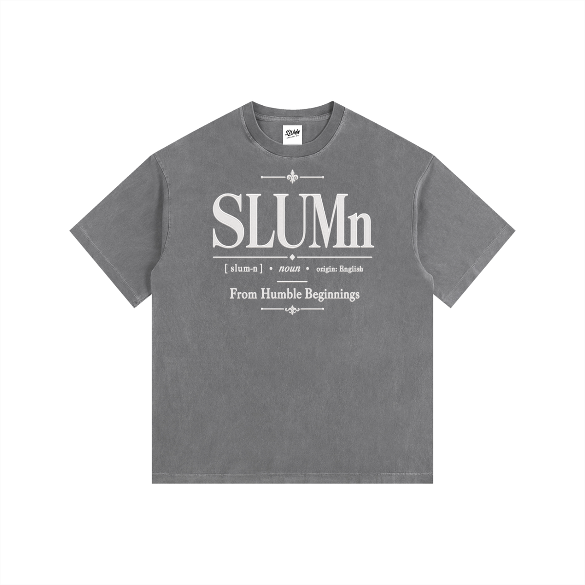 SLUMn Definition Tee — Vintage Washed Oversized Cotton T-Shirt