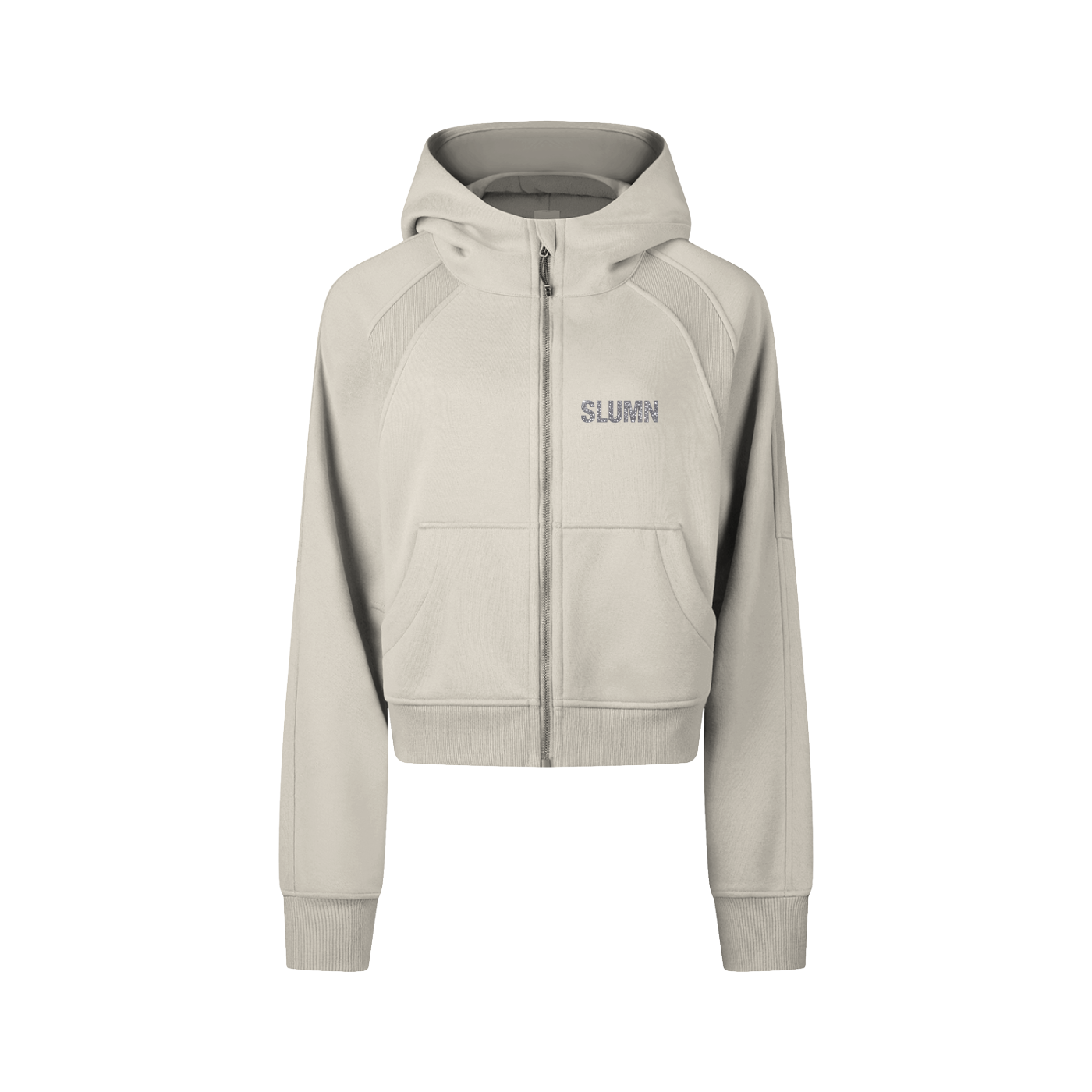 SLUMn Cropped Zip-Through Hoodie