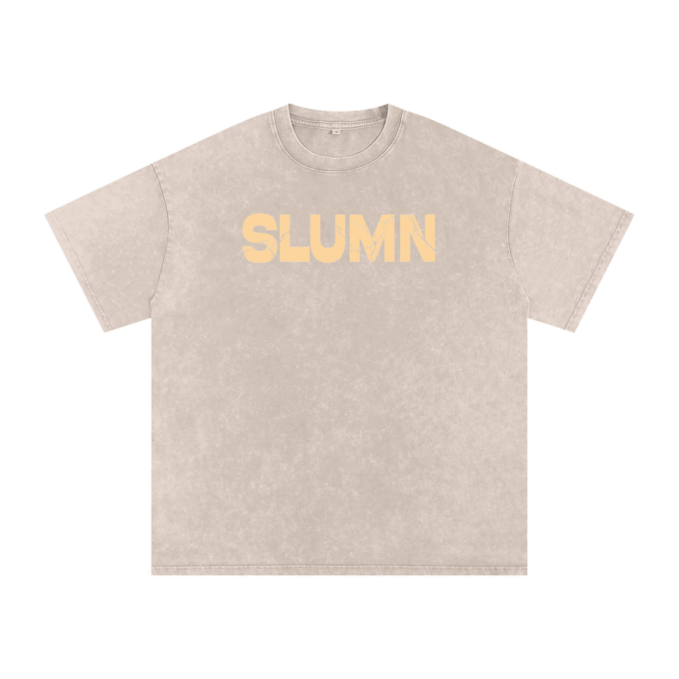SLUMn Built Different Snow Washed Oversized Cotton T-Shirt