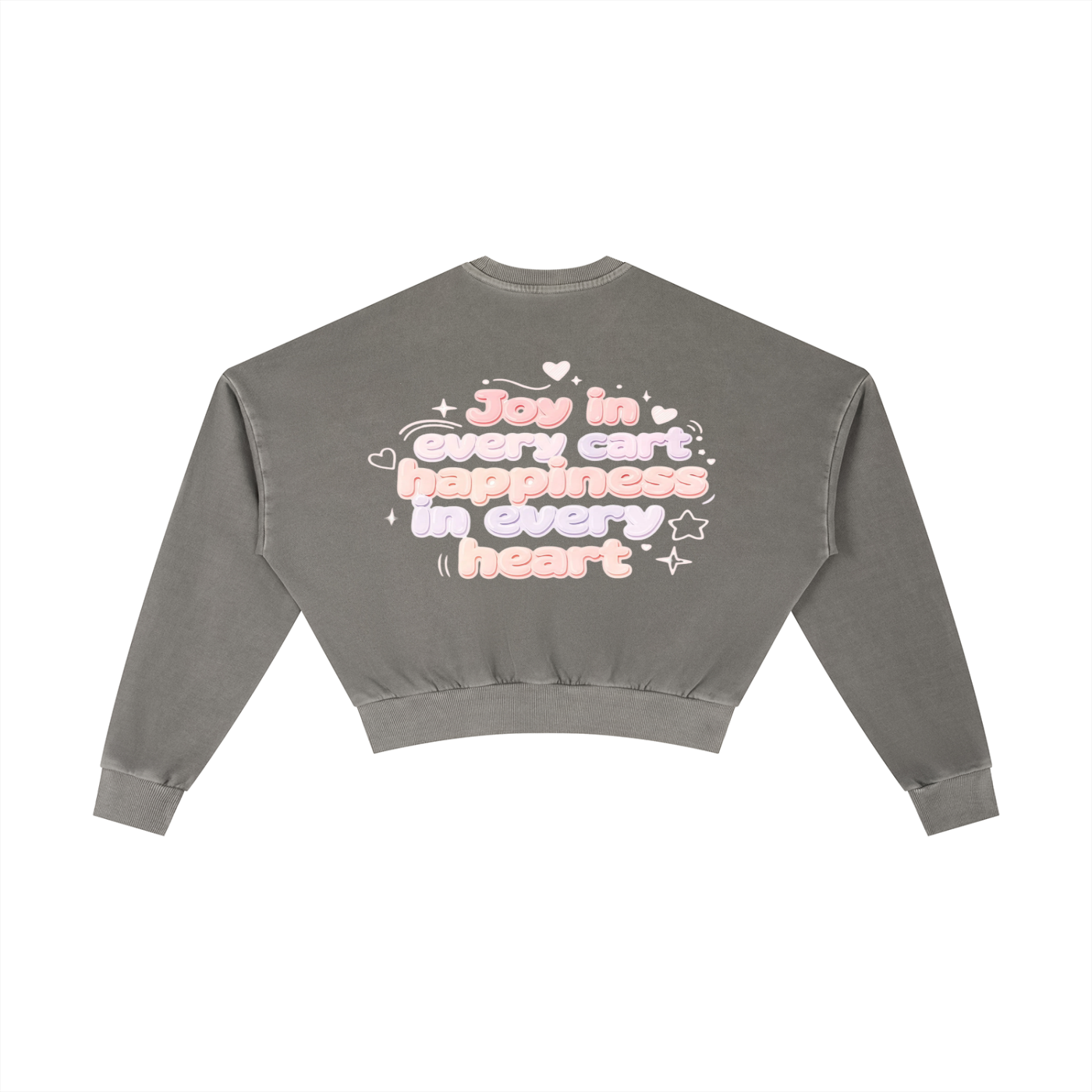 SLUMn Shopping Vintage Washed Heavyweight Cropped Sweatshirt
