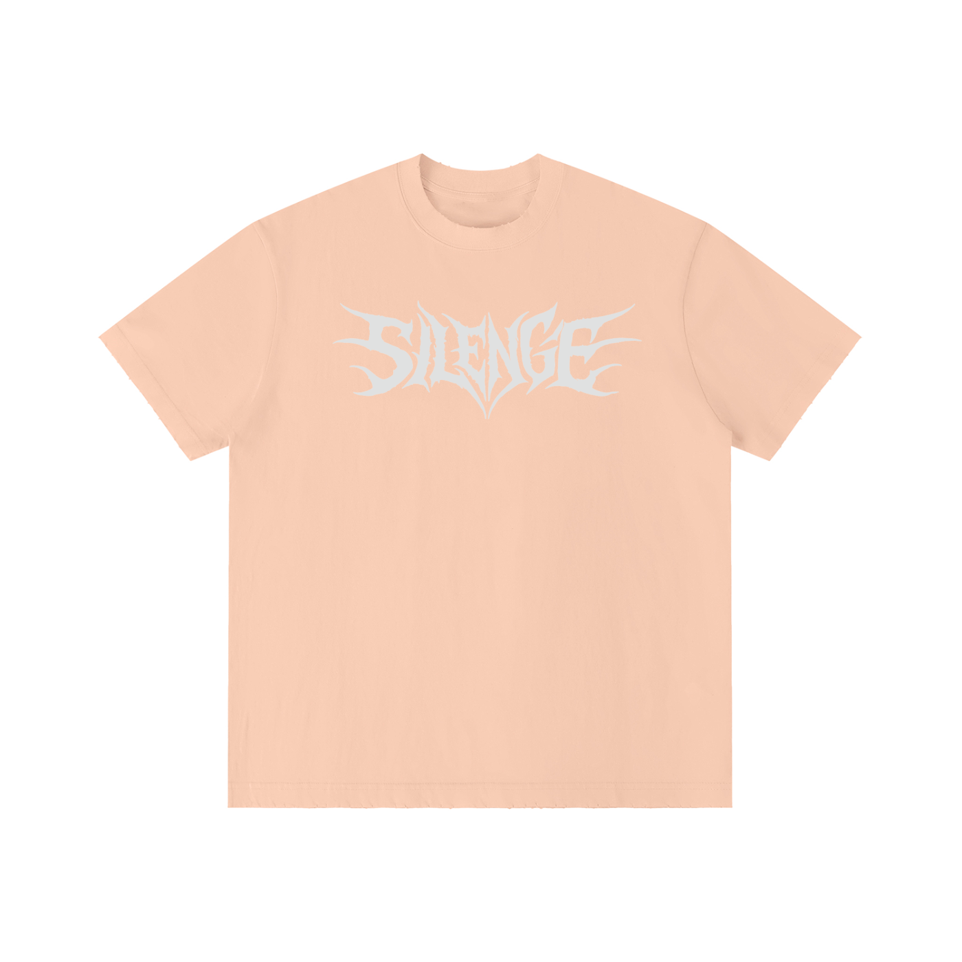 SLUMn SILENCE Vintage Wash Distressed Drop-Shoulder Tee