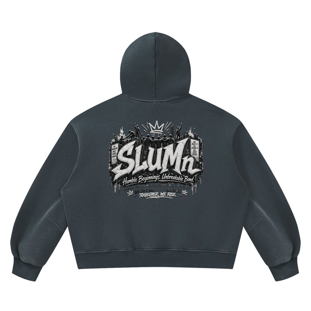 SLUMn FHB Vintage Wash Boxy Fleece Hoodie