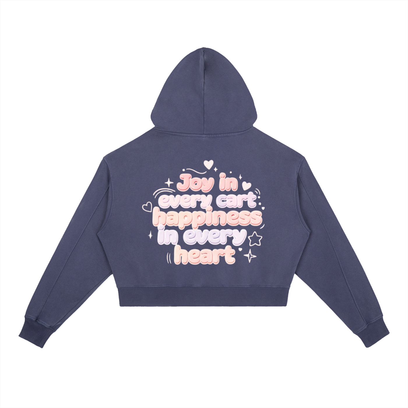 SLUMn Shopping Vintage Washed Heavyweight Cropped Hoodie