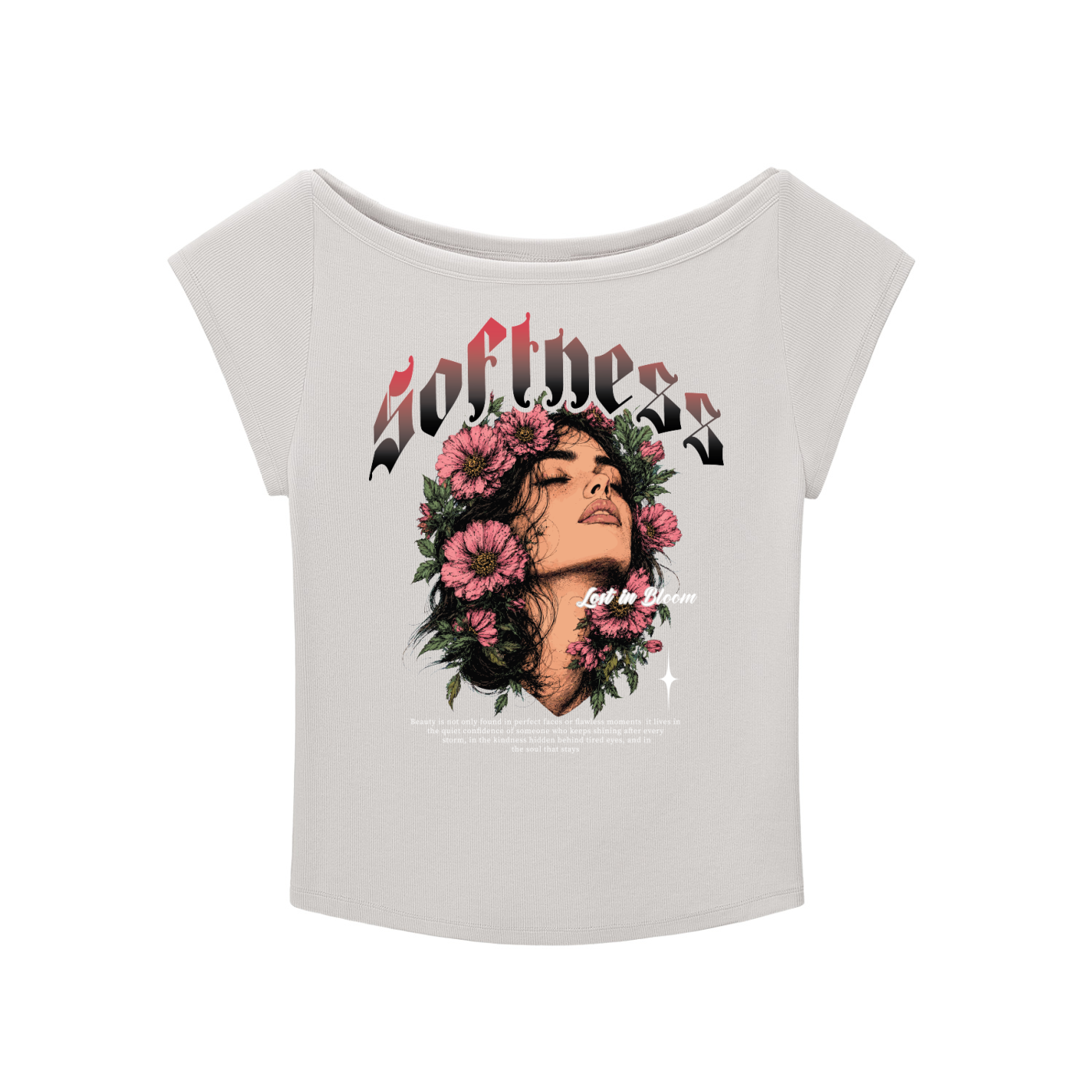 SLUMn Softness Essential Wide Neck Crop Tee