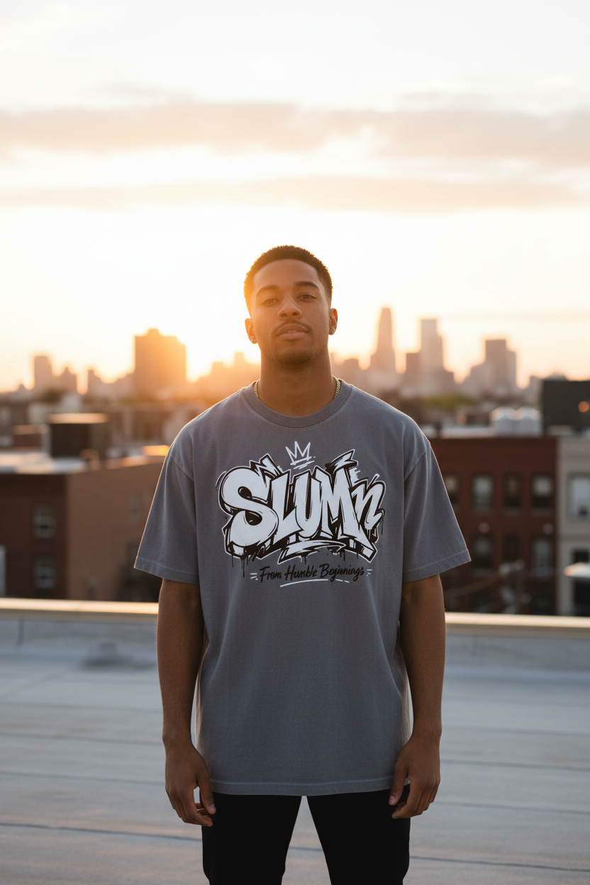 SLUMn FHB Vintage Washed Oversized Tee