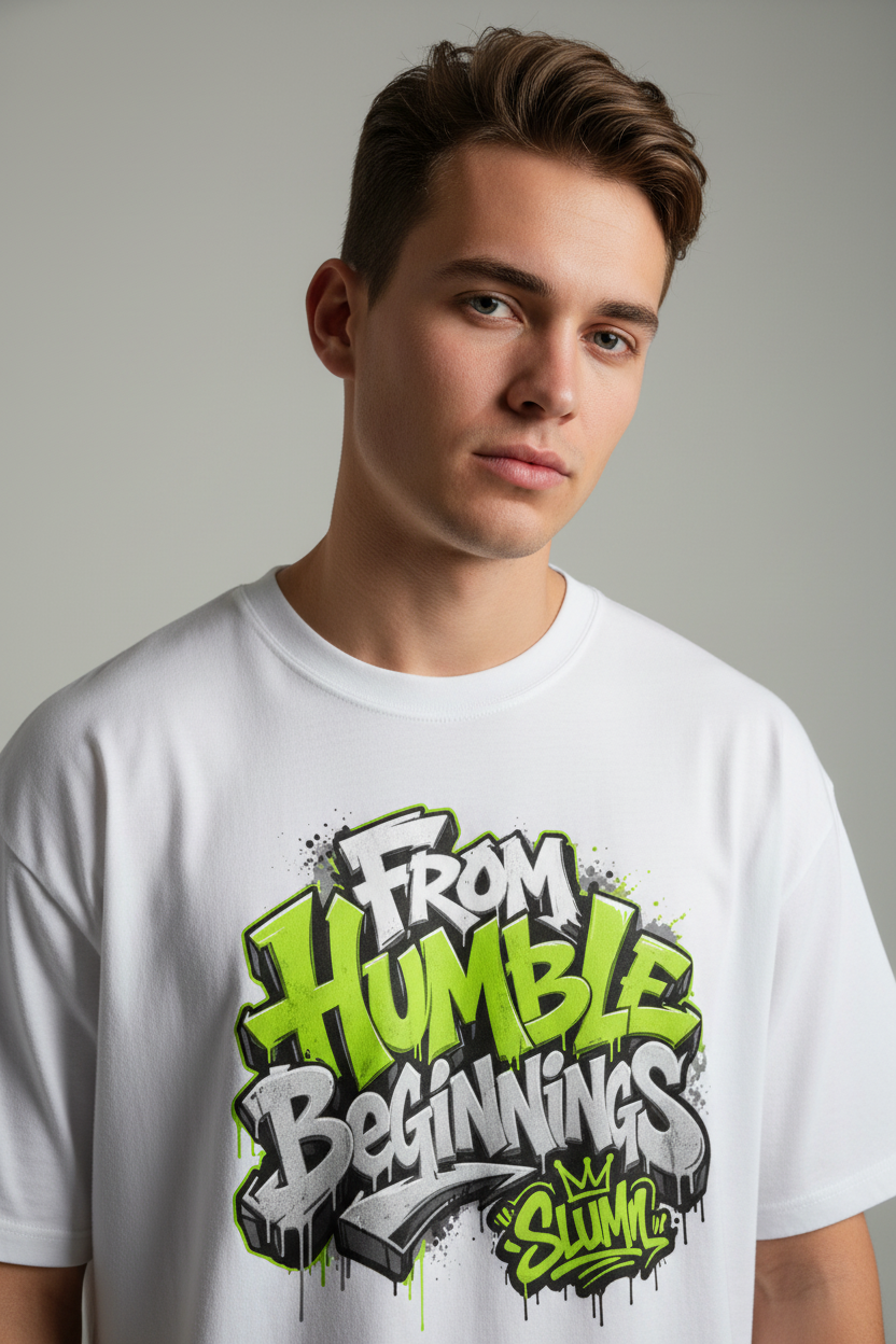 SLUMn 'From Humble Beginnings' Oversized Tee
