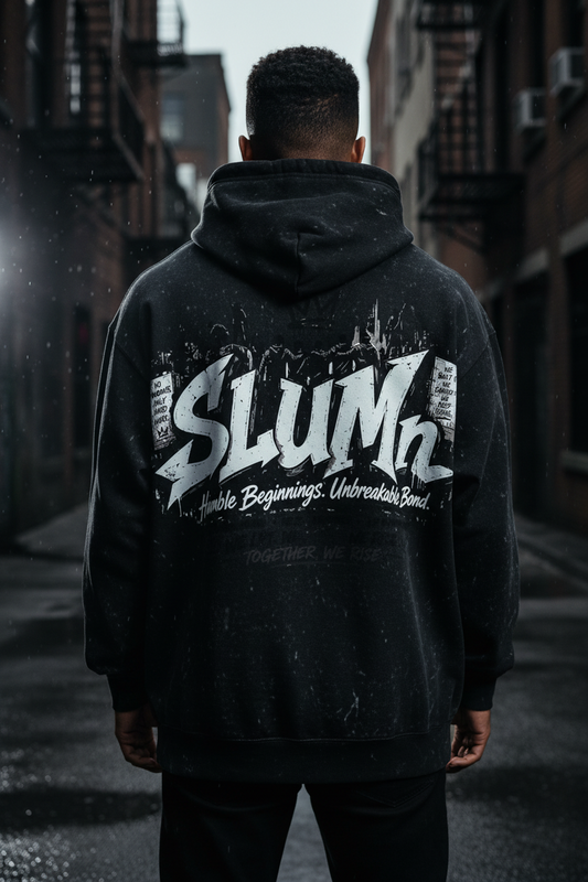 SLUMn 'From Humble Beginnings' Snow Washed Hoodie