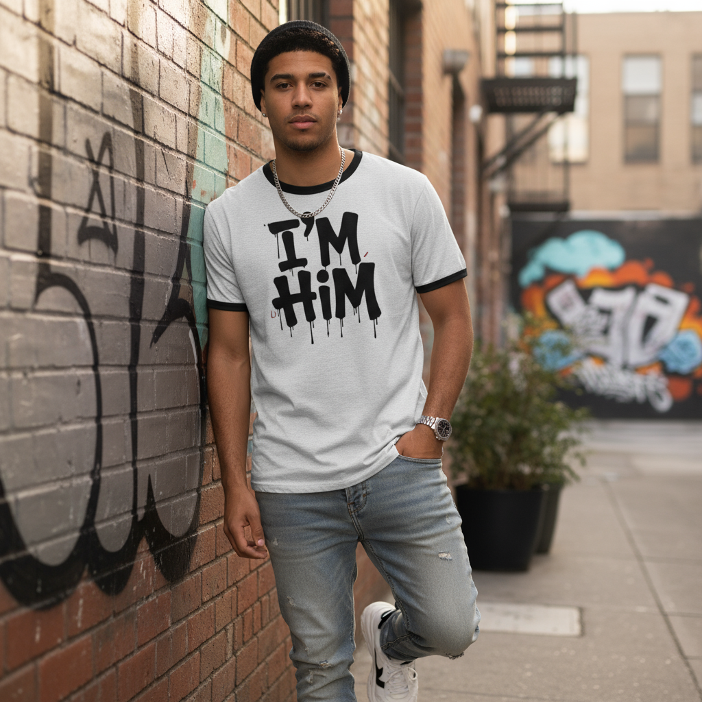 I'm Him Unisex ringer t-shirt