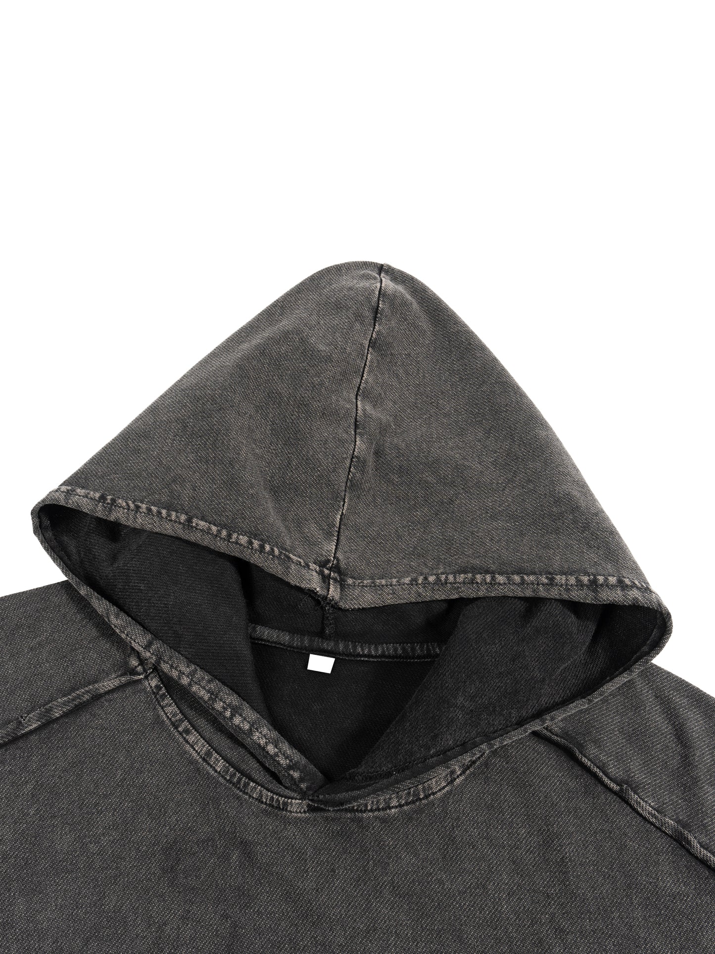 SLUMn Snow Washed Boxy Hooded Tank Top