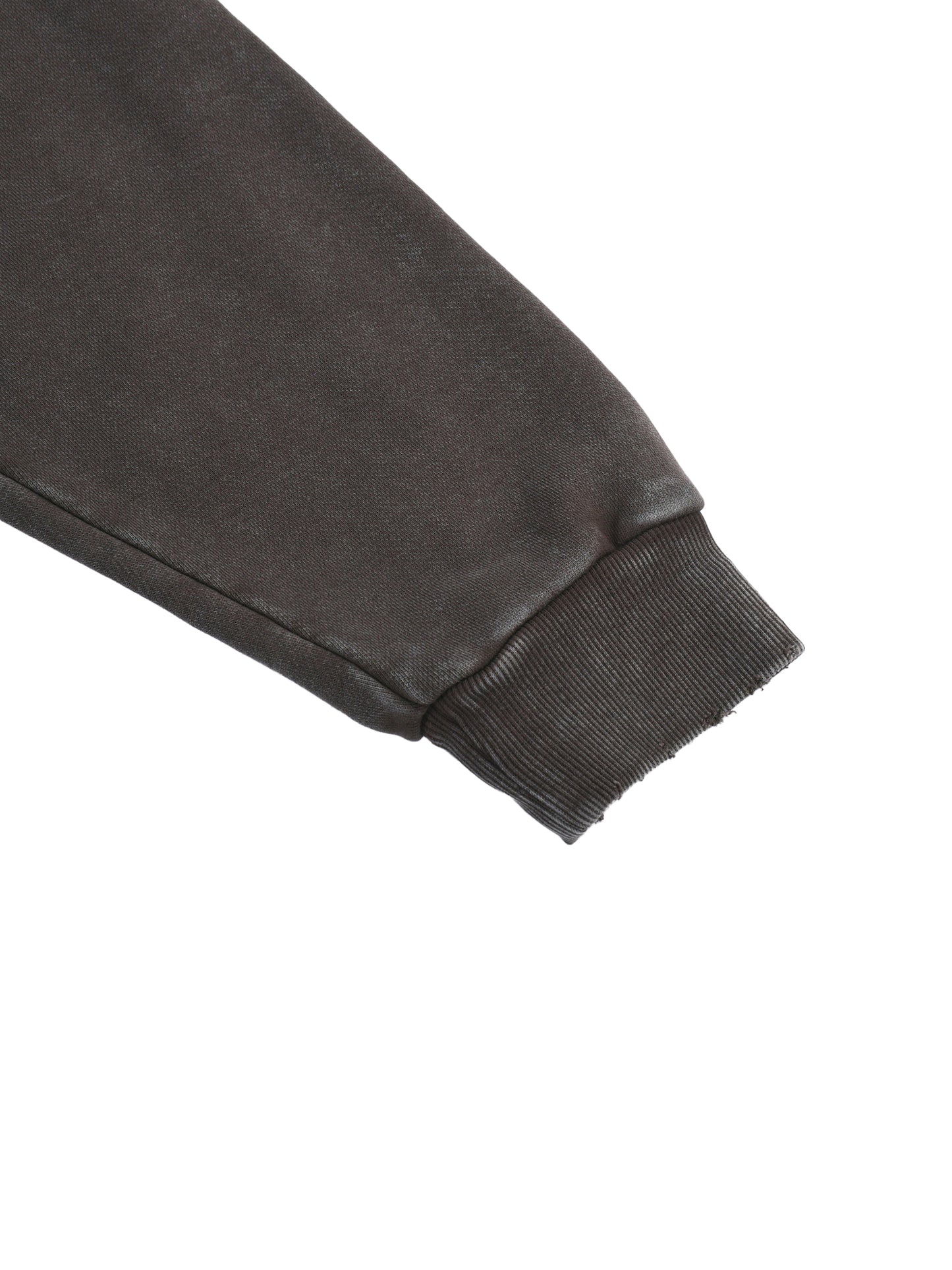 SLUMn Snow Washed Distressed Panel Pocket Hoodie