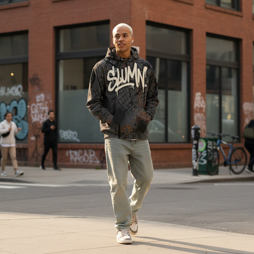 SLUMn AOP 1 Premium Cotton Hoodie