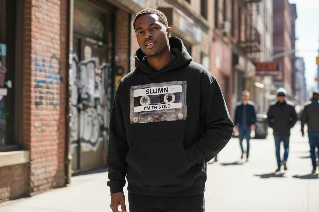 SLUMn Cassette Heavyweight Drop-Shoulder Hoodie