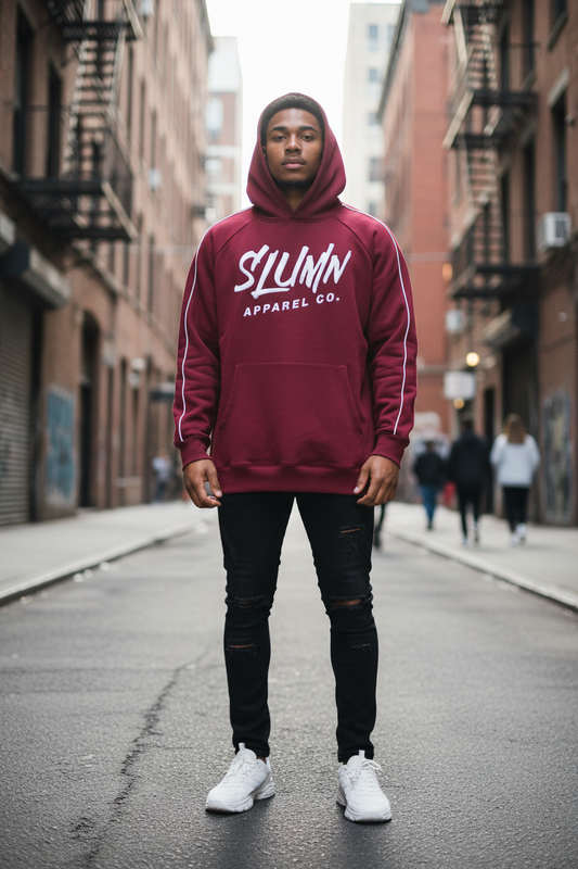 SLUMn Contrast Piping  Hoodie