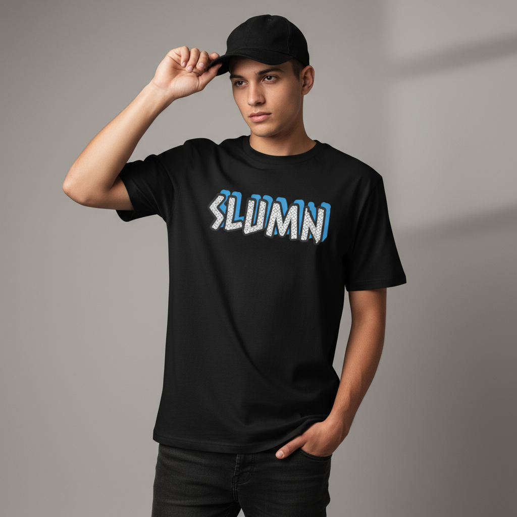 SLUMn Puzzle  / Blue Unisex organic cotton t-shirt