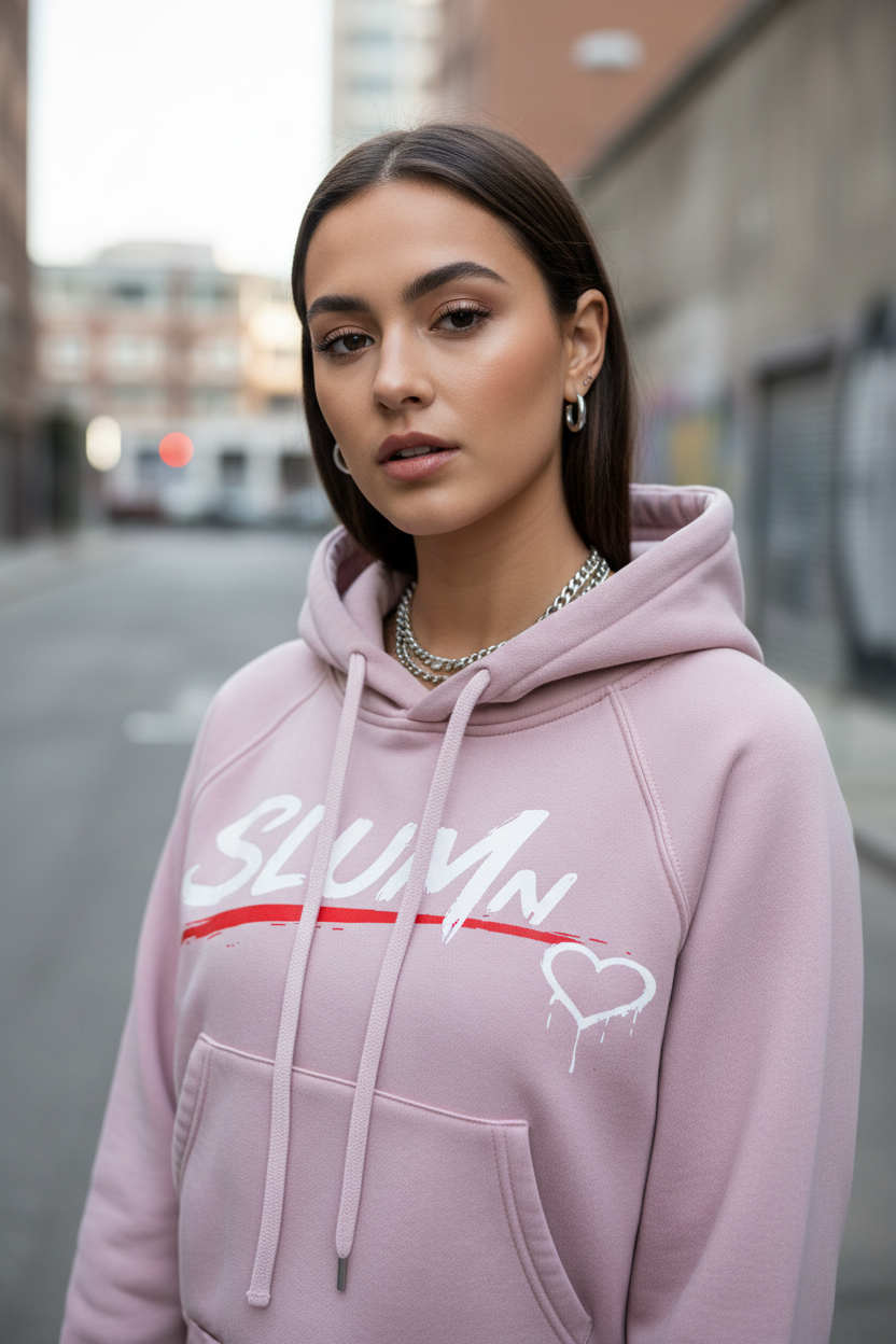 SLUMn Love Snow Washed Cropped Hoodie