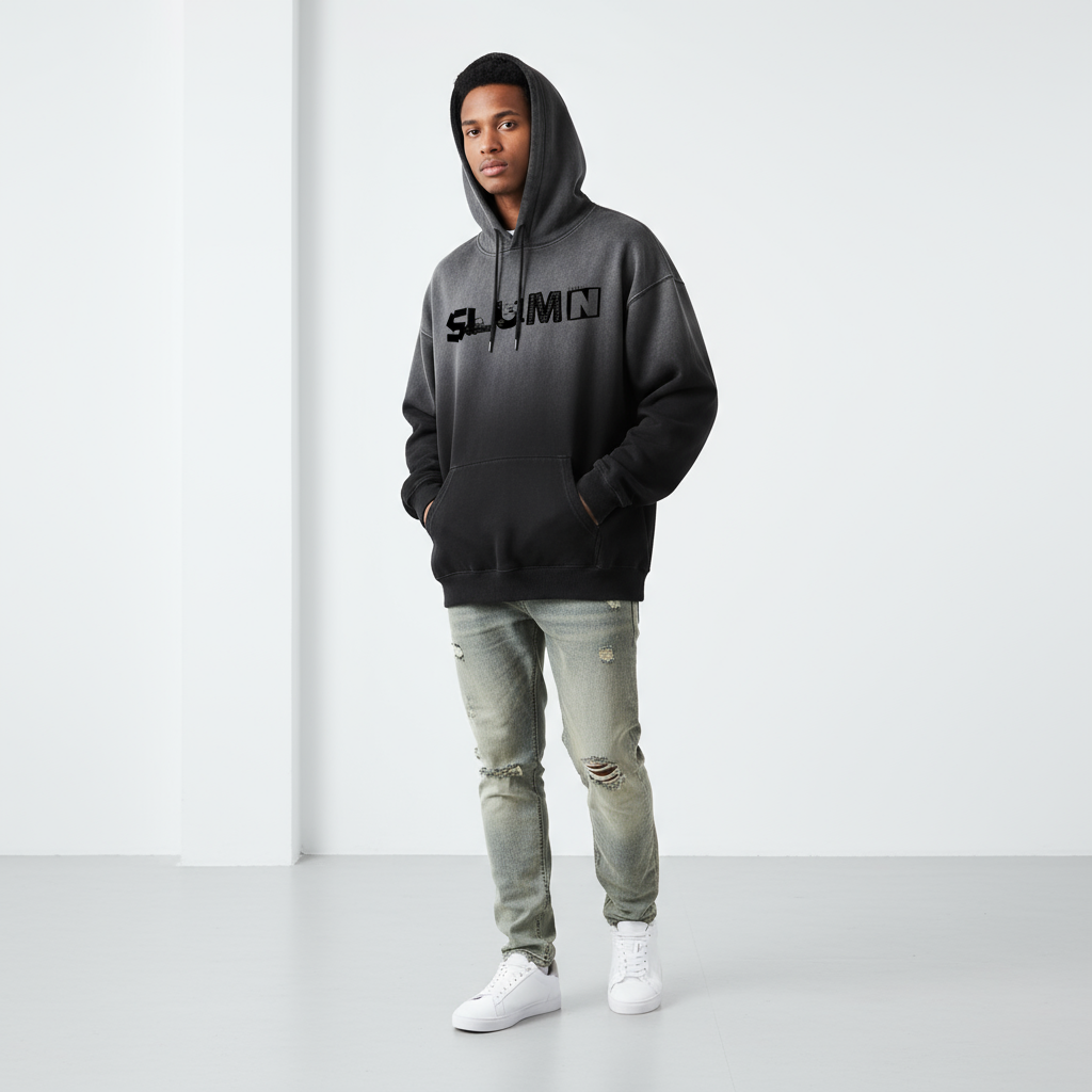 SLUMN Heavyweight Sunfade Oversized Hoodie