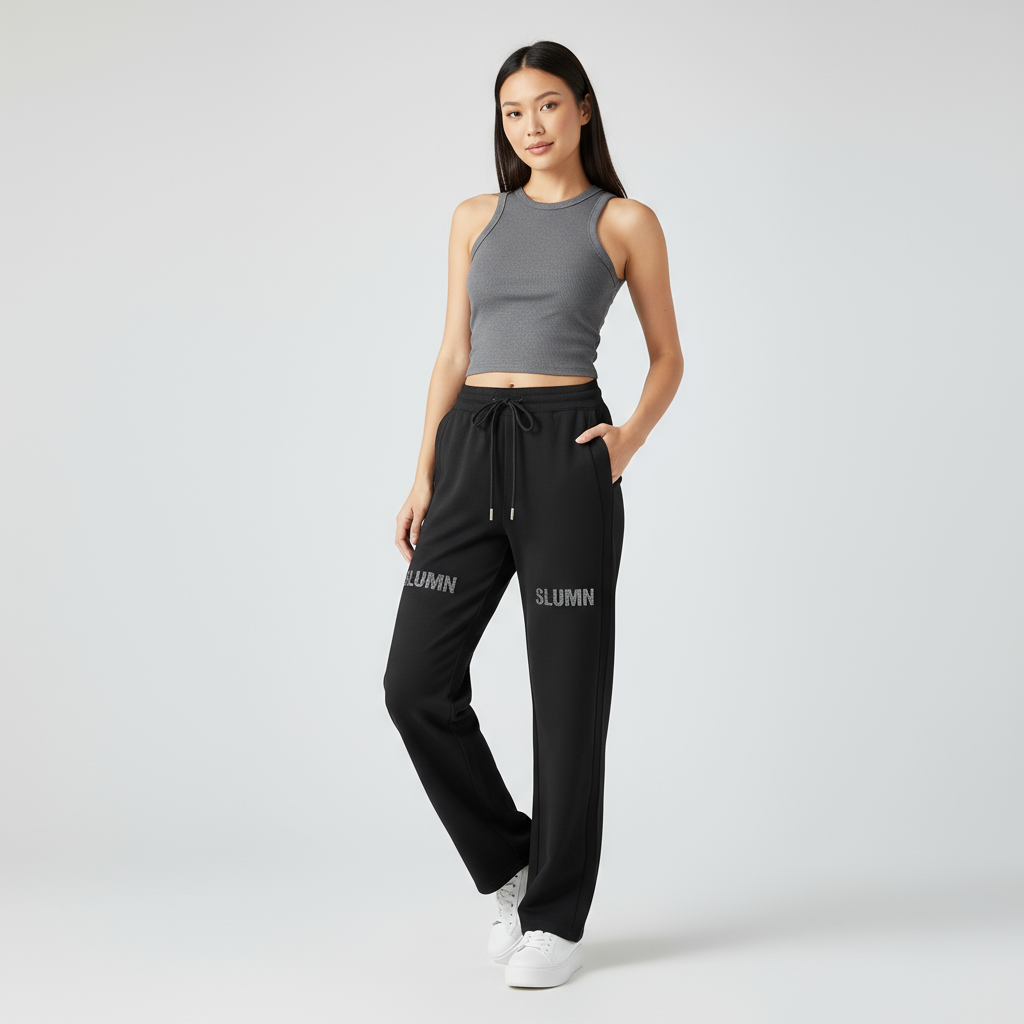 Essential Drawstring Straight-Leg Sweatpants