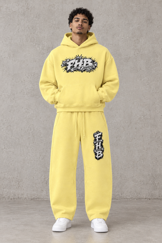 SLUMn FHB Vintage Wash Boxy Fleece Hoodie